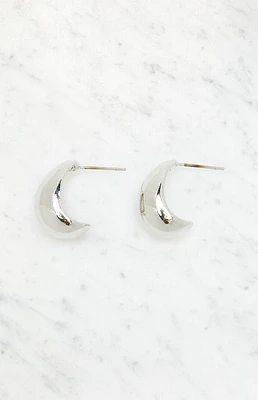 LA Hearts Dome Medium Hoop Earrings