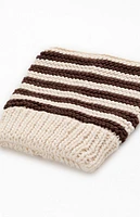 Pacsun Striped Square Knit Beanie