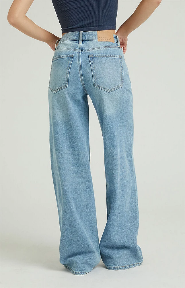 PacSun Jessie Medium Indigo High Waisted Baggy Jeans