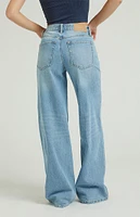 PacSun Jessie Medium Indigo High Waisted Baggy Jeans