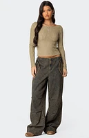 Edikted Regine Oversized Parachute Jeans