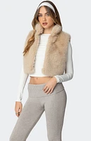 Edikted Cassandra Faux Fur Vest