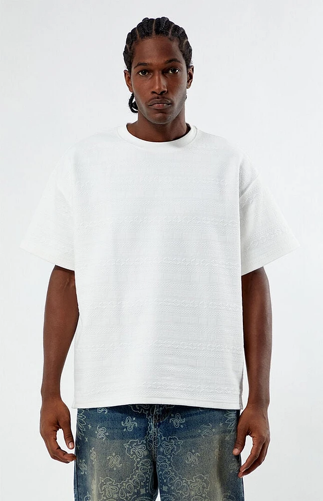 PacSun Oversized Jacquard Knit T-Shirt