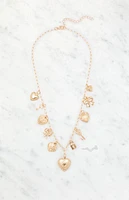 LA Hearts Emma Charm Necklace