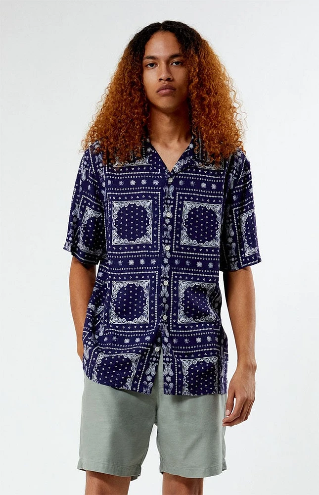 PacSun Paisley Camp Shirt