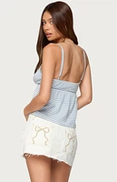 Edikted Orietta Striped Babydoll Top