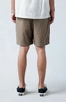 PacSun Brown Textured Volley Shorts