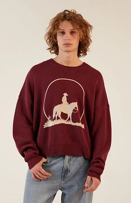 Pacsun Moonlight Cropped Boxy Sweater