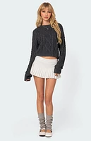 Edikted Poppy Cable Knit Sweater