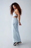 PacSun Eco Light Indigo Carpenter Low Rise Wide Leg Jeans