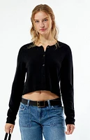 WEWOREWHAT Boxy Crew Neck Cardigan