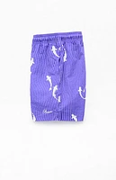 Pacsun Koi Striped 4.5" Swim Trunks
