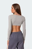 Edikted Routine Ribbed Crop Top