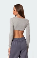 Routine Ribbed Crop Top
