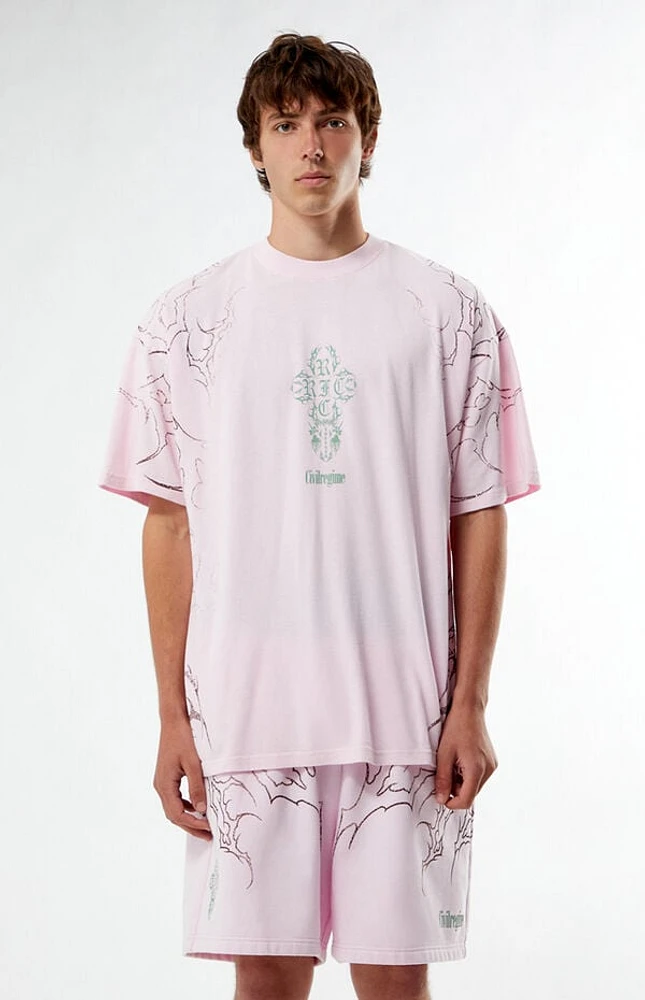 Civil Pink Concrete Sin Acot T-Shirt