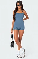 Edikted Mandi Lace Trim Romper