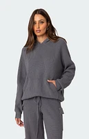 Edikted Wynter Oversized Knit Hoodie