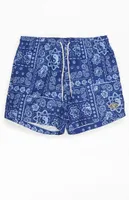 PacSun Recycled Peace Paisley 15" Swim Trunks