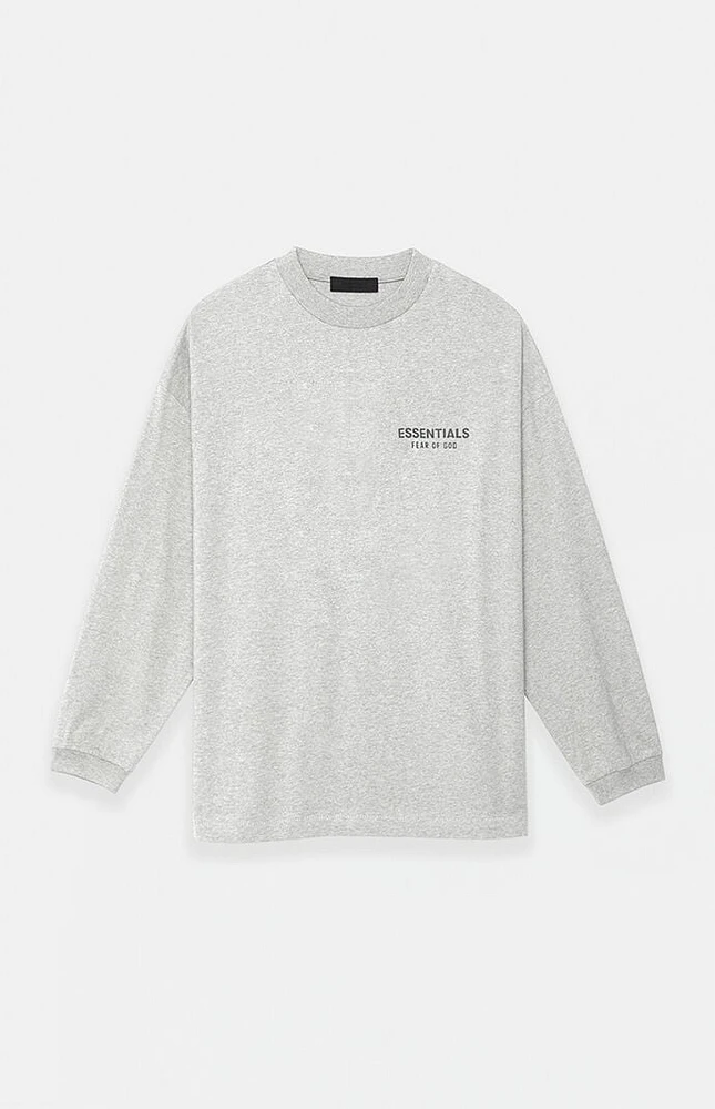 Fear of God Essentials Light Heather Grey Long Sleeve T-Shirt