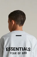 Fear of God Essentials Kids Light Heather Grey Crew Neck T-Shirt