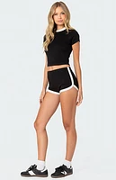Edikted Elana Contrast Raglan Top