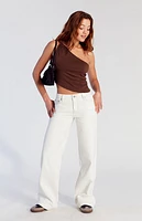 Pacsun Casey Butterfly Stamp Low Rise Baggy Jeans