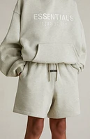 Fear of God Essentials Kids Heather Stone Fleece Soccer Sweat Shorts