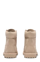 Timberland Women's Beige Premium 6inch Waterproof Lace-Up Boots