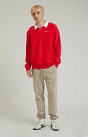 Pacsun Cream Fleece Sweatpants
