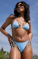 PacSun Blue Sun Ariel Charm Triangle Bikini Top