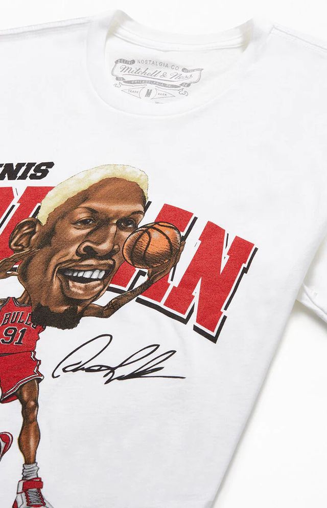 Mitchell & Ness, Shirts, Dennis Rodman Graphic Tee