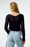 GUESS Originals 82 Crochet Crew Neck Sweater