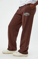 Pacsun Kids Brown Logo Baggy Sweatpants