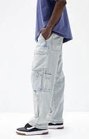 PacSun Light Indigo Baggy Cargo Jeans