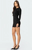Edikted Solace Studded Mini Dress