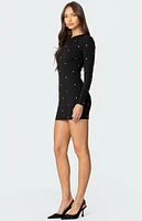 Edikted Solace Studded Mini Dress