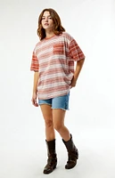 Outer Banks Adventure Stripe Oversized T-Shirt