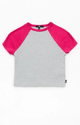 Vans Kids Heather Grey Clare Raglan T-Shirt