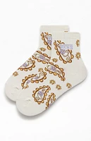 Paisley PNP Half Crew Socks