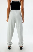 Playboy By PacSun Heather Grey Classic Boyfriend Sweatpants