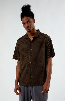 Pacsun Santiago Brown Camp Shirt