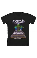 Kids Minecraft Sun's Down Zombies T-Shirt