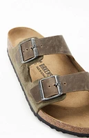 Birkenstock Arizona Mixed Leather Sandals Thyme