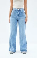 PacSun Nora Medium Indigo Wide Leg Jeans