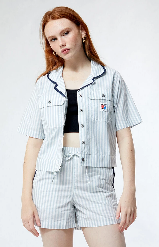 Serena Striped Utility Shirt