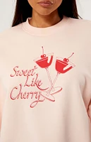 PacSun Cherry Cocktail Crew Neck Sweatshirt