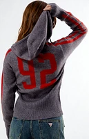 Daisy Street Star Zip Up Knit Hoodie