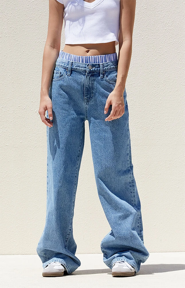 PacSun Medium Indigo Boxer Boyfriend Jeans