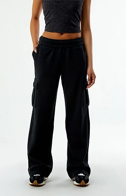 FABLETICS Active Cozy Fleece Wide Leg Cargo Sweatpants
