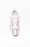 New Balance White & Pink 530 Sneakers